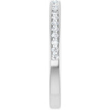 Platinum Round Lab-Grown Diamond Channel-Set Anniversary Band – 1/5 CTW - view 4