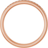 14K Gold Round Lab-Grown Diamond Channel-Set Anniversary Band – 1/5 CTW - Rose Gold - view 2
