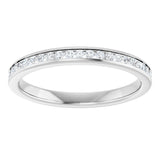 Platinum Round Lab-Grown Diamond Channel-Set Anniversary Band – 1/5 CTW - view 3