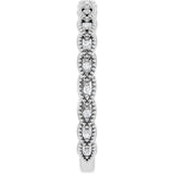 Platinum Round Natural Diamond Anniversary Band – .07 CTW - view 4