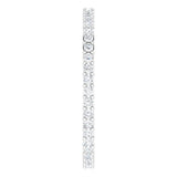 14K Gold Round Natural Diamond Shared-Prong Eternity Band – 1.3 mm Stones (3/8–1/2 CTW) - White Gold - view 4
