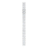 14K Gold Round Natural Diamond Shared-Prong Eternity Band – 1.3 mm Stones (3/8–1/2 CTW) - White Gold - view 4