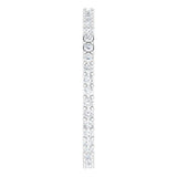 14K Gold Round Natural Diamond Shared-Prong Eternity Band – 1.3 mm Stones (3/8–1/2 CTW) - White Gold - view 4