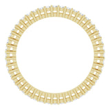 14K Gold Round Natural Diamond Shared-Prong Eternity Band – 1.3 mm Stones (3/8–1/2 CTW) - Yellow Gold - view 2