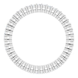 14K Gold Round Natural Diamond Shared-Prong Eternity Band – 1.3 mm Stones (3/8–1/2 CTW) - White Gold - view 2