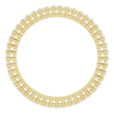 14K Gold Round Natural Diamond Shared-Prong Eternity Band – 1.3 mm Stones (3/8–1/2 CTW) - Yellow Gold - view 2