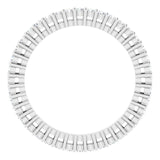 14K Gold Round Natural Diamond Shared-Prong Eternity Band – 1.3 mm Stones (3/8–1/2 CTW) - White Gold - view 2