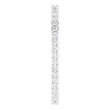 14K Gold Round Lab-Grown Diamond Shared-Prong Eternity Band – 1.3 mm Stones (3/8–1/2 CTW) - White Gold - view 4