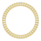 14K Gold Round Natural Diamond Shared-Prong Eternity Band – 1.3 mm Stones (3/8–1/2 CTW) - Yellow Gold - view 2