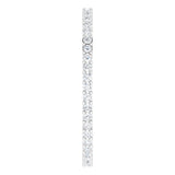 14K Gold Round Lab-Grown Diamond Shared-Prong Eternity Band – 1.3 mm Stones (3/8–1/2 CTW) - White Gold - view 4
