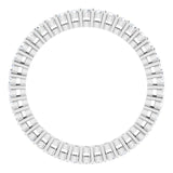 Platinum Round Lab-Grown Diamond Shared-Prong Eternity Band – 1.5 mm Stones (1/2 CTW) - view 2