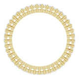 14K Gold Round Lab-Grown Diamond Shared-Prong Eternity Band – 1.3 mm Stones (3/8–1/2 CTW) - Yellow Gold - view 2