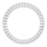 14K Gold Round Natural Diamond Shared-Prong Eternity Band – 1.3 mm Stones (3/8–1/2 CTW) - White Gold - view 2