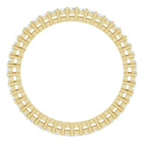 14K Gold Round Lab-Grown Diamond Shared-Prong Eternity Band – 1.5 mm Stones (1/2 CTW) - Yellow Gold - view 2