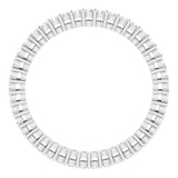 Platinum Round Lab-Grown Diamond Shared-Prong Eternity Band – 1.5 mm Stones (1/2 CTW) - view 2