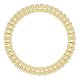 14K Gold Round Natural Diamond Shared-Prong Eternity Band – 1.3 mm Stones (3/8–1/2 CTW) - Yellow Gold - view 2