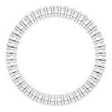 14K Gold Round Natural Diamond Shared-Prong Eternity Band – 1.3 mm Stones (3/8–1/2 CTW) - White Gold - view 2