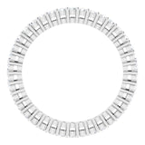 Platinum Round Lab-Grown Diamond Shared-Prong Eternity Band – 1.5 mm Stones (1/2 CTW) - view 2