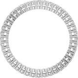 Platinum Round Lab-Grown Diamond Shared-Prong Eternity Band – 1.5 mm Stones (1/2 CTW) - view 2