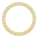 14K Gold Round Natural Diamond Shared-Prong Eternity Band – 1.5 mm Stones (1/2–5/8 CTW) - Yellow Gold - view 2