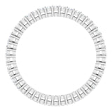 14K Gold Round Lab-Grown Diamond Shared-Prong Eternity Band – 1.5 mm Stones (1/2 CTW) - White Gold - view 2