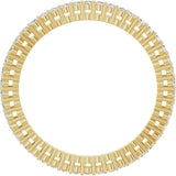 14K Gold Round Natural Diamond Shared-Prong Eternity Band – 1.3 mm Stones (3/8–1/2 CTW) - Yellow Gold - view 2