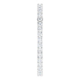 Platinum Round Lab-Grown Diamond Shared-Prong Eternity Band – 1.5 mm Stones (1/2 CTW) - view 4