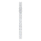 Platinum Round Lab-Grown Diamond Shared-Prong Eternity Band – 1.7 mm Stones (1/2–5/8 CTW) - view 4