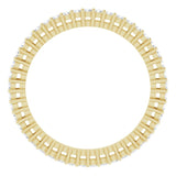 14K Gold Round Natural Diamond Shared-Prong Eternity Band – 1.3 mm Stones (3/8–1/2 CTW) - Yellow Gold - view 2