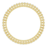 14K Gold Round Natural Diamond Shared-Prong Eternity Band – 1.3 mm Stones (3/8–1/2 CTW) - Yellow Gold - view 2