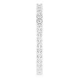 Platinum Round Lab-Grown Diamond Shared-Prong Eternity Band – 1.5 mm Stones (1/2 CTW) - view 4