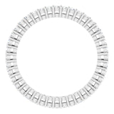 Platinum Round Lab-Grown Diamond Shared-Prong Eternity Band – 1.5 mm Stones (1/2 CTW) - view 2