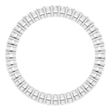Platinum Round Lab-Grown Diamond Shared-Prong Eternity Band – 1.5 mm Stones (1/2 CTW) - view 2