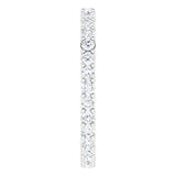 14K Gold Round Lab-Grown Diamond Shared-Prong Eternity Band – 1.7 mm Stones (1/2–5/8 CTW) - White Gold - view 4