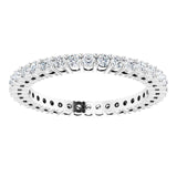 Platinum Round Lab-Grown Diamond Shared-Prong Eternity Band – 1.5 mm Stones (1/2 CTW) - view 3