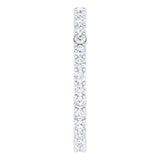 Platinum Round Natural Diamond Shared-Prong Eternity Band – 1.7 mm Stones (1/2–3/4 CTW) - view 4