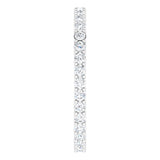 Platinum Round Lab-Grown Diamond Shared-Prong Eternity Band – 1.7 mm Stones (1/2–5/8 CTW) - view 4