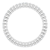 Platinum Round Lab-Grown Diamond Shared-Prong Eternity Band – 1.5 mm Stones (1/2 CTW) - view 2