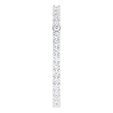 Platinum Round Lab-Grown Diamond Shared-Prong Eternity Band – 1.5 mm Stones (1/2 CTW) - view 4