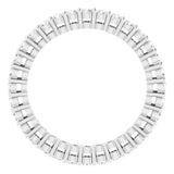 Platinum Round Natural Diamond Shared-Prong Eternity Band – 1.7 mm Stones (1/2–3/4 CTW) - view 2