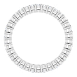 Platinum Round Lab-Grown Diamond Shared-Prong Eternity Band – 1.7 mm Stones (1/2–5/8 CTW) - view 2