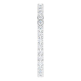 Platinum Round Natural Diamond Shared-Prong Eternity Band – 1.5 mm Stones (1/2–5/8 CTW) - view 4