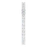 Platinum Round Natural Diamond Shared-Prong Eternity Band – 1.5 mm Stones (1/2–5/8 CTW) - view 4