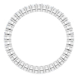 14K Gold Round Lab-Grown Diamond Shared-Prong Eternity Band – 1.7 mm Stones (1/2–5/8 CTW) - White Gold - view 2