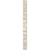 14K Gold Round Lab-Grown Diamond Shared-Prong Eternity Band – 1.7 mm Stones (1/2–5/8 CTW) - Yellow Gold - view 4