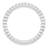 Platinum Round Lab-Grown Diamond Shared-Prong Eternity Band – 1.5 mm Stones (1/2 CTW) - view 2