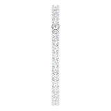 Platinum Round Natural Diamond Shared-Prong Eternity Band – 1.5 mm Stones (1/2–5/8 CTW) - view 4
