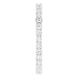Platinum Round Natural Diamond Shared-Prong Eternity Band – 1.7 mm Stones (1/2–3/4 CTW) - view 4