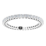 Platinum Round Natural Diamond Shared-Prong Eternity Band – 1.5 mm Stones (1/2–5/8 CTW) - view 3