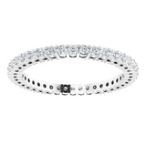 Platinum Round Lab-Grown Diamond Shared-Prong Eternity Band – 1.5 mm Stones (1/2 CTW) - view 3